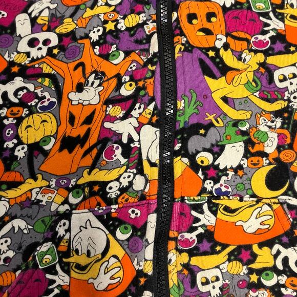 Disney Parks 2022 Youth Halloween Mickey and Friends Full Zip Hoodie Size XS - Picture 4 of 11